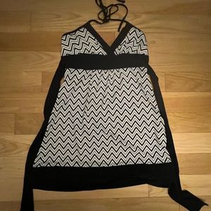 Women’s Medium Zig Zag Black and White Dress, Forever 21